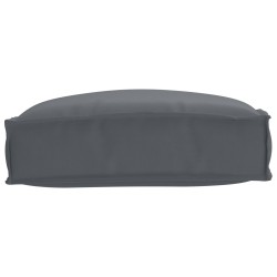 Coussin de palette pour siège Anthracite 50x50x12 cm en tissu Oxford 