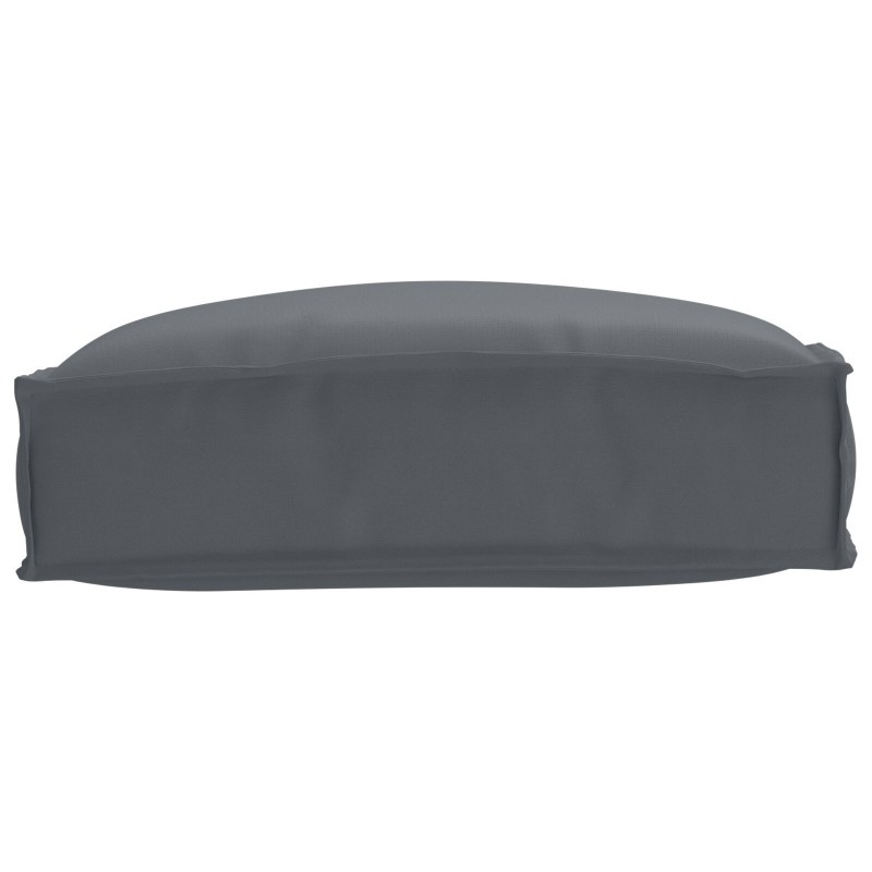 Coussin de palette pour siège Anthracite 50x50x12 cm en tissu Oxford 