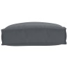 Coussin de palette pour siège Anthracite 50x50x12 cm en tissu Oxford 