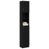 Armoire de salle de bain chêne noir 32x25,5x190 cm 