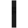 Armoire de salle de bain chêne noir 32x25,5x190 cm 