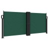 Auvent latéral rétractable vert foncé 100x600 cm 