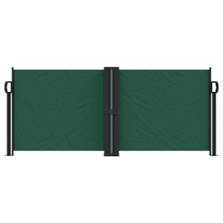 Auvent latéral rétractable vert foncé 100x600 cm 