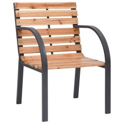 Chaises de jardin lot de 2 Bois de sapin massif 