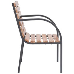 Chaises de jardin lot de 2 Bois de sapin massif 