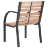 Chaises de jardin lot de 2 Bois de sapin massif 