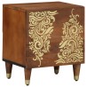 Tables de chevet 2 pcs 40x33x46 cm en bois solide de mangue 