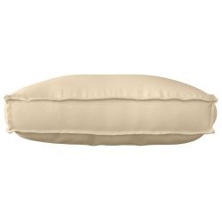 Coussin de palette pour dossier Beige 70x40x12 cm en tissu Oxford 