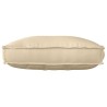 Coussin de palette pour dossier Beige 70x40x12 cm en tissu Oxford 