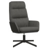 Chaise de relaxation Gris foncé Tissu 