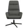 Chaise de relaxation Gris foncé Tissu 