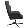 Chaise de relaxation Gris foncé Tissu 