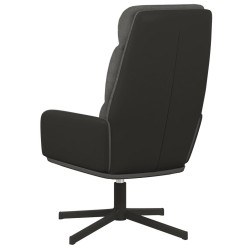 Chaise de relaxation Gris foncé Tissu 