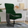 Chaise de relaxation Vert foncé Velours 