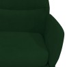Chaise de relaxation Vert foncé Velours 
