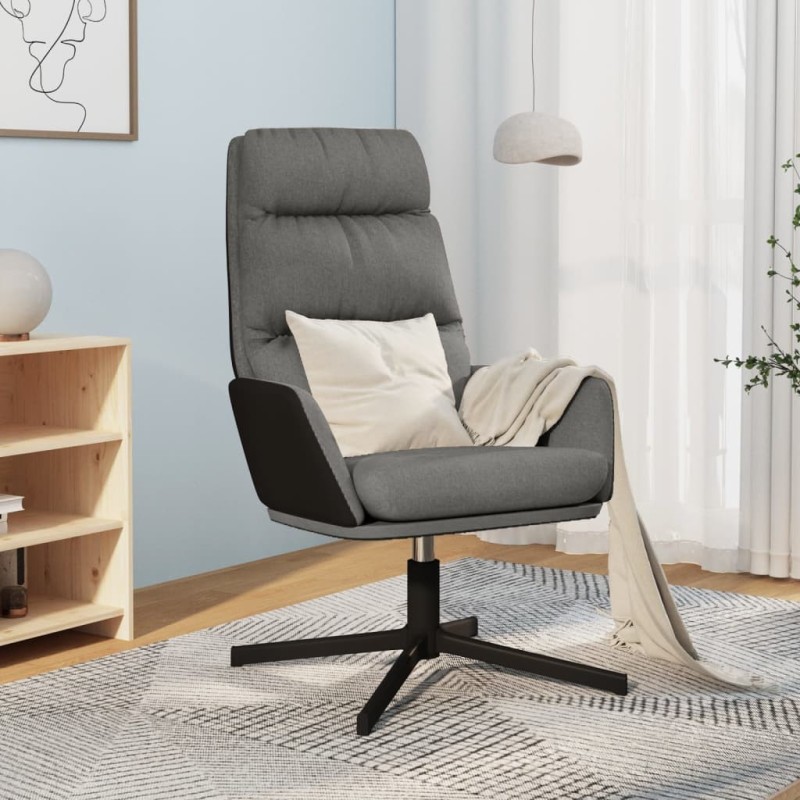 Chaise de relaxation Gris clair Tissu Chaise de relaxation Gris clair Tissu