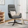 Chaise de relaxation Gris clair Tissu 