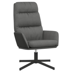 Chaise de relaxation Gris clair Tissu 