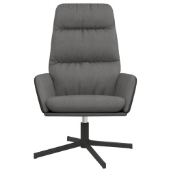 Chaise de relaxation Gris clair Tissu 