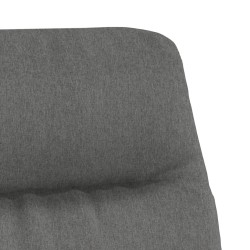 Chaise de relaxation Gris clair Tissu 