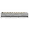 Cadre de lit sans matelas gris béton 75x190cm bois d'ingénierie 