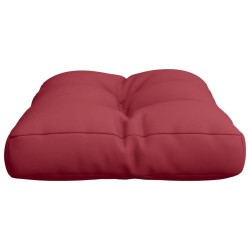 Coussin de palette rouge bordeaux 60x40x12 cm tissu 