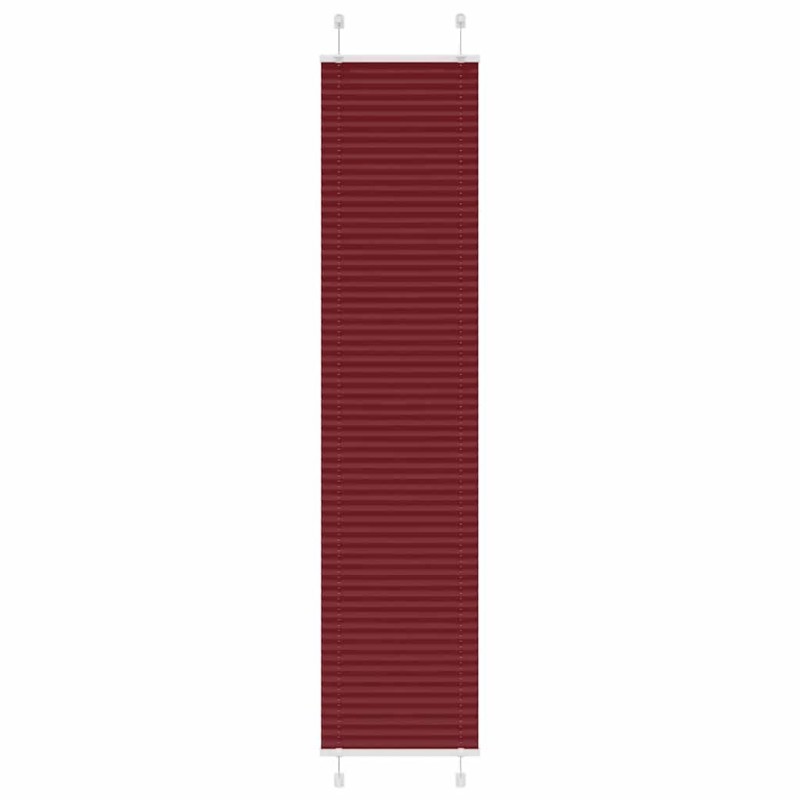 Store plissé rouge bordeaux 40x200 cm largeur du tissu 39,4 cm 