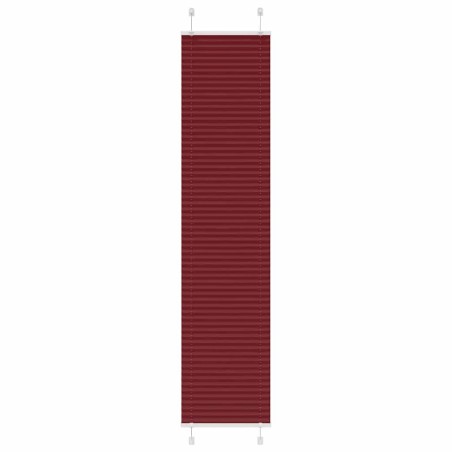 Store plissé rouge bordeaux 40x200 cm largeur du tissu 39,4 cm 