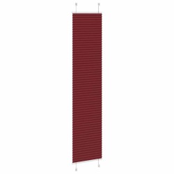 Store plissé rouge bordeaux 40x200 cm largeur du tissu 39,4 cm 
