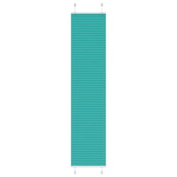 Store plissé vert pétrole 40x200 cm largeur du tissu 39,4 cm 