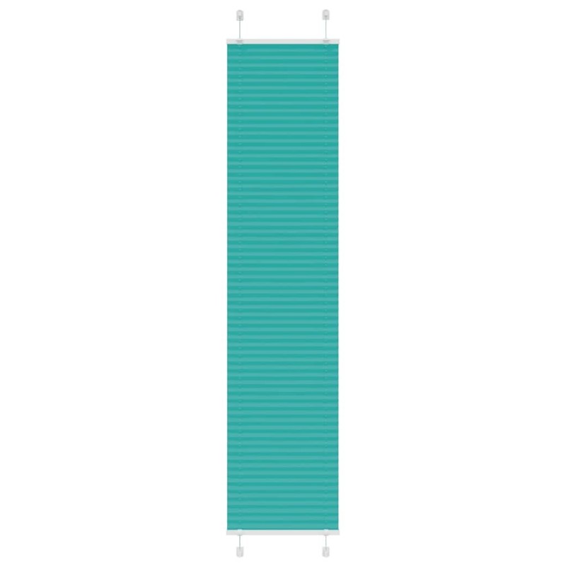 Store plissé vert pétrole 40x200 cm largeur du tissu 39,4 cm 