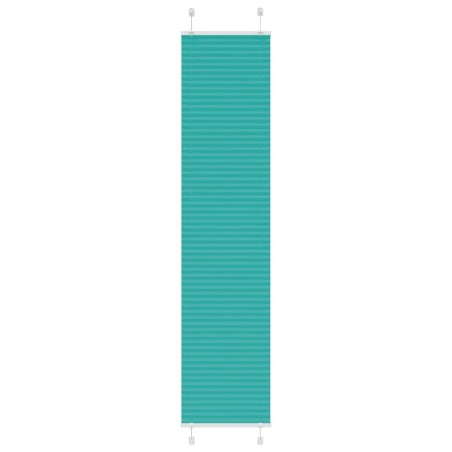 Store plissé vert pétrole 40x200 cm largeur du tissu 39,4 cm 