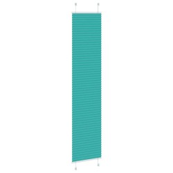 Store plissé vert pétrole 40x200 cm largeur du tissu 39,4 cm 