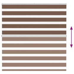 Store zèbre marron 145x100cm largeur du tissu 140,9cm polyester 