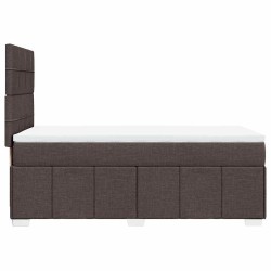 Sommier à lattes de lit avec matelas Marron foncé 90x200 cm 
