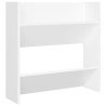 Armoires à chaussures murales 4 pcs blanc bois d'ingénierie 