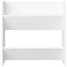 Armoires à chaussures murales 4 pcs blanc bois d'ingénierie 