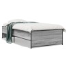 Cadre de lit sans matelas sonoma gris 75x190 cm 