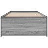 Cadre de lit sans matelas sonoma gris 75x190 cm 