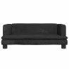 Lit pour chien noir 80x45x30 cm velours 
