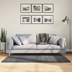 Tapis OVIEDO à poils courts anthracite 80x150 cm 