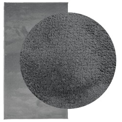 Tapis OVIEDO à poils courts anthracite 80x150 cm 