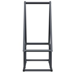 Portant de bois chauffage anthracite 50x25x60 cm 