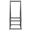 Portant de bois chauffage anthracite 50x25x60 cm 
