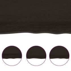 Dessus de table bois massif traité bordure assortie 