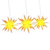 Lumières de Noël avec LED 3 pcs pliable jaune 