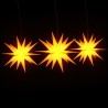 Lumières de Noël avec LED 3 pcs pliable jaune 