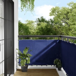 Écran de balcon bleu 90x700 cm 100% polyester oxford 