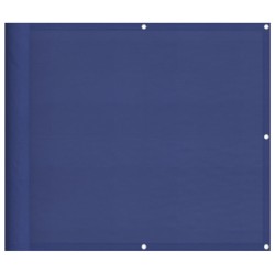 Écran de balcon bleu 90x700 cm 100% polyester oxford 