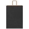 Sacs en papier 50 pcs avec poignées noir 32x17x44 cm 